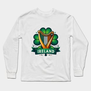 Irish Harp Long Sleeve T-Shirt